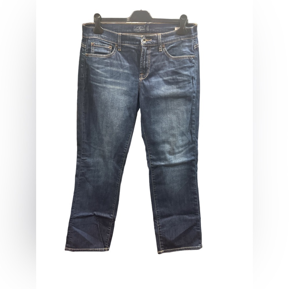Lucky Brand‎ Easy Rider Straight Leg Jeans Dark Wash Blue Denim 14/32 Regular